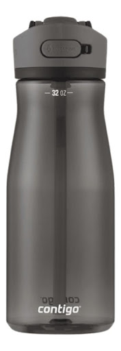 Botella de agua Contigo Ashland 2.0 AutoSpout 32Oz/947ml (NEGRO) Contigo Papeleta x 1 presenta un diseño atractivo y ergonómico que se adapta cómodamente a la mano, facilitando su transporte y uso en cualquier situación, ya sea en el gimnasio, en la oficina o al aire libre. Con su dise