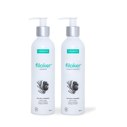 KIT SHAMPOO FILOKER 250 Y ACONDICIONADOR FILOKER 250 FILOKER INBIOTECH KIT x 1 