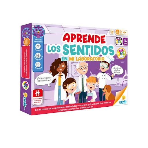 Juegos de Aprendizaje Mi Laboratorio Familiar Ronda Ronda Caja x 1 ¡Divertidos experimentos sensoriales! Estimula los sentidos de tus hijos mediante diferentes actividades de lavida práctica.Refuerza habilidades: Sensoriales + De independencia + De hábitos.Descarga l