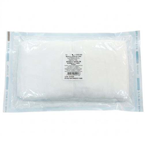 APOSITO DE GASA ESTERIL 20X40 CM PAQ X1 MEDICAL S (PAQ X2) MEDSUP 0 x 2