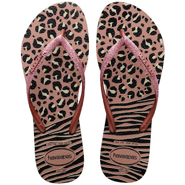 Sandalias Havaianas   Animals Mix Rosa T35-36 x 1 par 