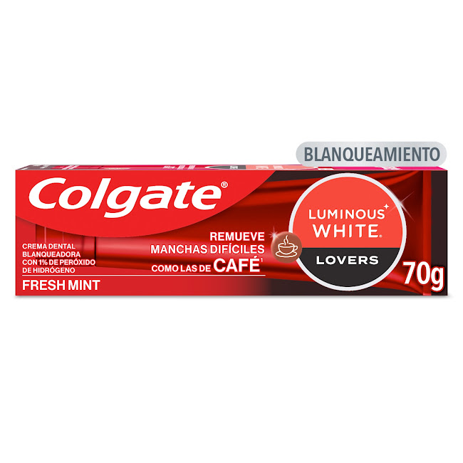 Crema Dental Colgate Blanqueadora Luminous White Café x 75 ml  
