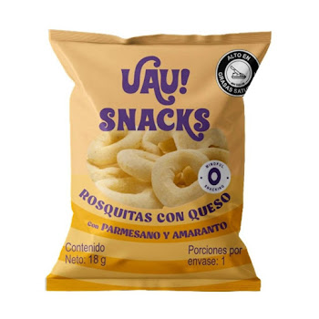 Pasabocas Uau Besitos Parmesano Y Amaranto x 18 gr  