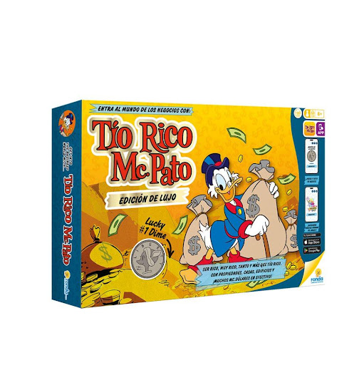 Juegos de Mesa Tio Rico De Lujo Ronda Ronda Caja x 1 Se rico, muy rico tanto y más que Tio Rico, con propiedades, casas y castillos buena renta y muchos pesos en efectivo.