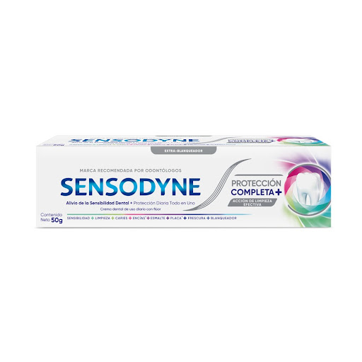 Crema Dental Sensodyne   Protección Completa 8 Beneficios En 1 x 50 gr