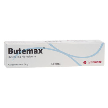 Butemax Butenafina Hidrocloruro 1 g Gleenmark Crema Tubo x 30 gr  
