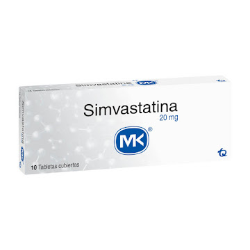 Simvastatina MK 20 mg Caja x 10 Tabletas  