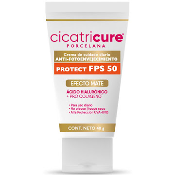 Crema Facial Cicatricure   Porcelana Spf50 x 40 gr  