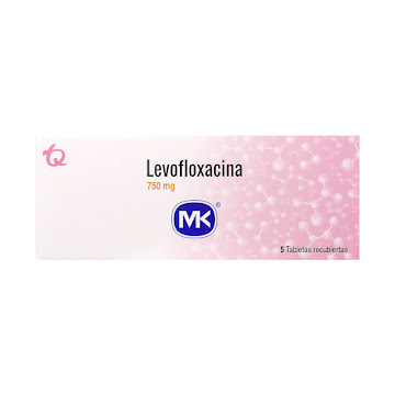 Levofloxacina 750 mg MK Caja x 5 Tabletas  