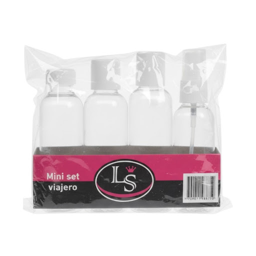 Set De Envases Look Style Para Viajeros Mini Kit x 4 und