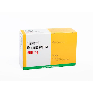 Trileptal Oxcarbazepina 600 mg Novartis Caja x 30 Tabletas  