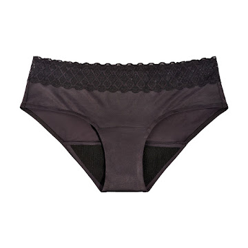 Panty Reutilizable Nosotras Para El Periodo Hipster Negro Talla M Caja x1 und  