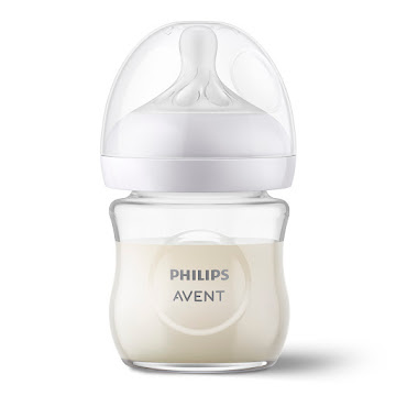 Tetero Avent Natural 3.0 Vidrio de 4oz Tetina 0m+ x 1 und  