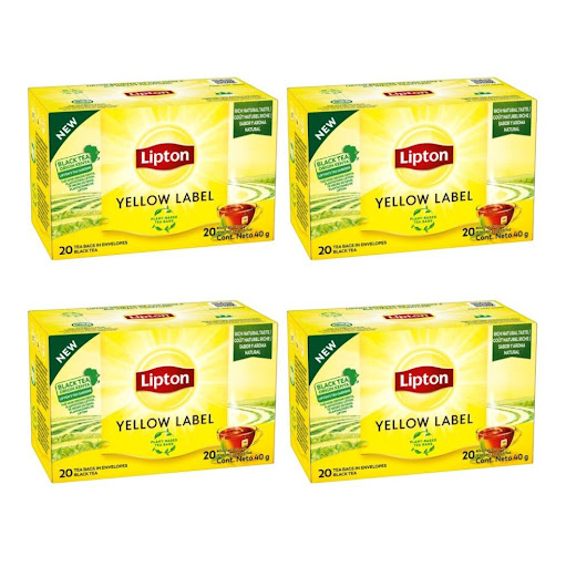 Té Negro Lipton Yellow Label 80 Bolsitas PRECIO ESPECIAL Lipton Bolsitas x 4 