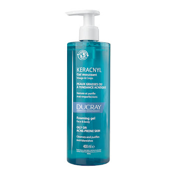 Gel Ducray Keracnyl Para Cara y Cuerpo Frasco x 400 ml  