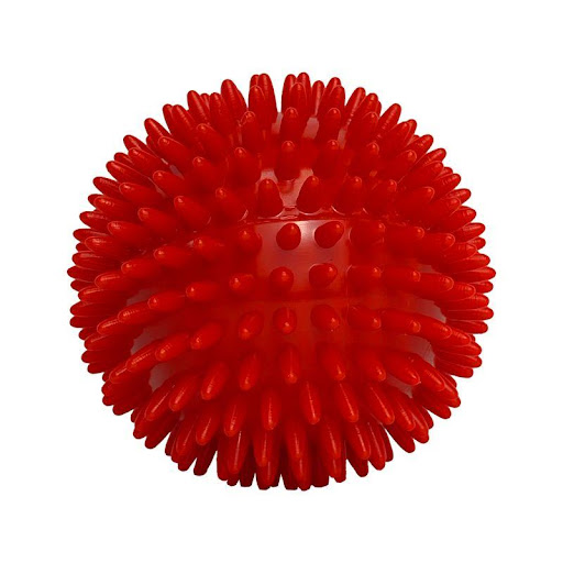 Bolas Para Masajes Recovery 9 cm Red Recovery UN x 1 Bola de masaje manual con textura de púas, ideal para liberar tensiones, estimular la circulación y promover el bienestar muscular en todo el cuerpo. Su tamaño de 9?cm permite un masaje más profundo y