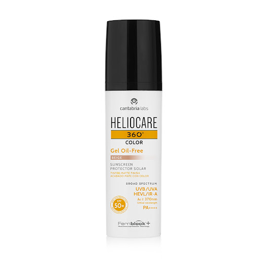 Protector Solar Heliocare 360 Gel Toque Seco Spf50 Color Beige Frasco x 50 ml