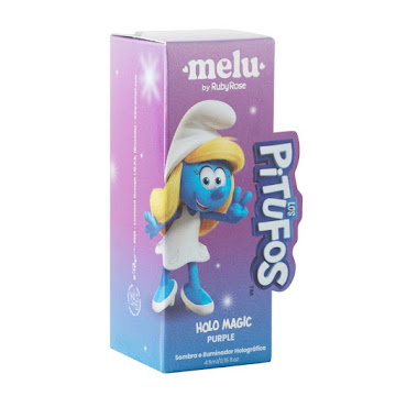 Sombra E Iluminador Melu Pitufos Tono Purple Tubo x 4.5 ml  