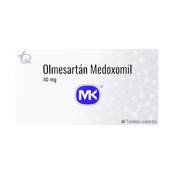 Olmesartán 40 mg MK Caja x 30 Tabletas  
