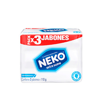 Jabón Neko En Barra   Antibacterial Extra Suave 110 gr x 3 und  