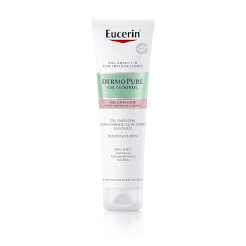 Gel Limpiador Eucerin Dermo Pure Oil Control Post Imperfecciones Tubo x 150 ml  