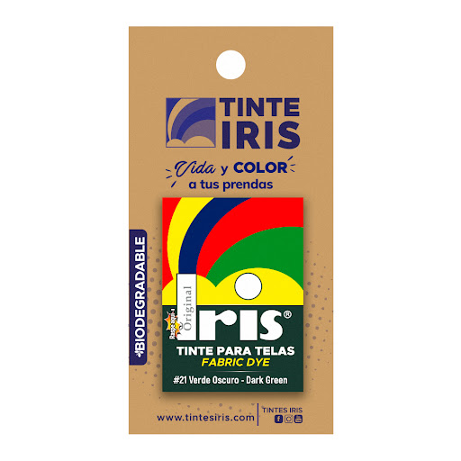 Colorante Textil Iris Verde Oscuro #21 x 1 und 