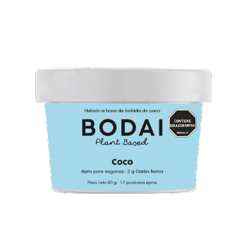 Helado de Coco Bodai Vegano Frasco x 80 gr  