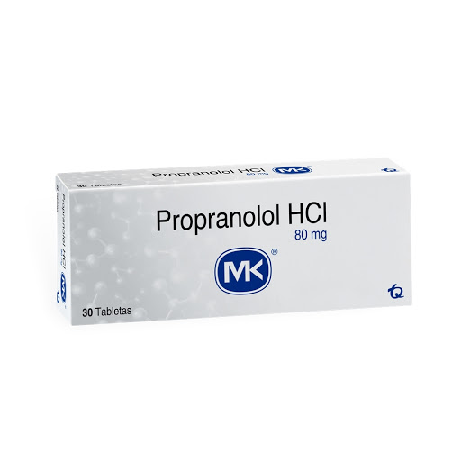 Propranolol HCI 80 mg MK Caja x 30 Tabletas