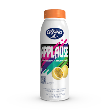 Yogurt Alpina Applause   Maracuyá Botella x 185 gr 