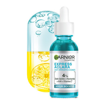 Sérum Garnier Express Aclara Anti Imperfecciones con Ácido Salicílico y Niacinamida Frasco x 30 ml  