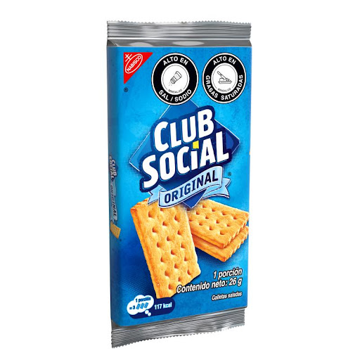 Galletas Club Social Original Saladas Paquete x 26 gr