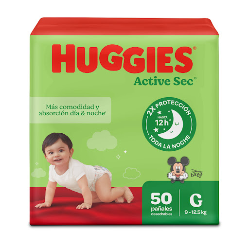 Pañales Huggies Active Sec Etapa 3/G Paquete x 50 und