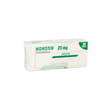 Hidroten Clortalidona 25 mg Caja x 30 Tabletas  