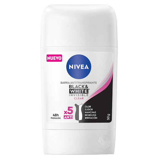 DESODORANTE NIVEA INVISIBLE BLACK & WHITE 48H X50                     