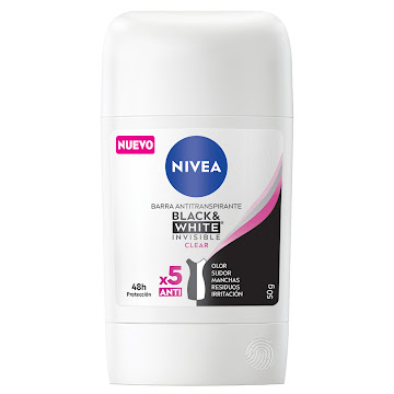 DESODORANTE NIVEA INVISIBLE BLACK & WHITE 48H X50                       