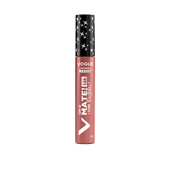 Labial Vogue Resist Mate Con Destellos Tono Esplendida Tubo x 3 ml  