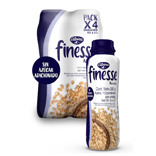 Avena Alpina Finesse Paquete 280 ml x 4 und
