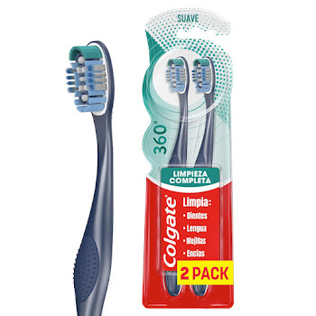 Cepillo de Dientes Colgate 360° Suave x 2 und  