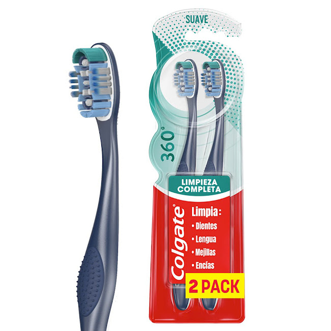 Cepillo de Dientes Colgate 360° Suave x 2 und  