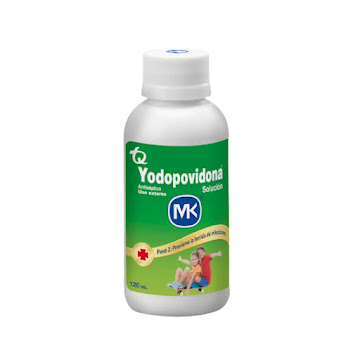 Yodopovidona Mk Solución Antiséptica Frasco x 120 ml  