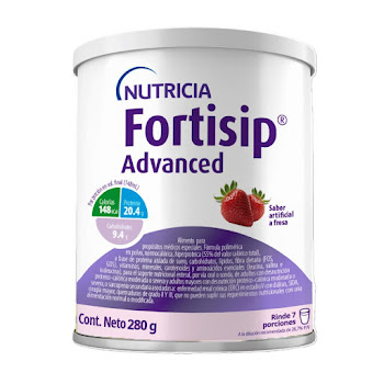 Alimento en Polvo Fortisip Advanced Sabor Fresa Lata x 280 gr  