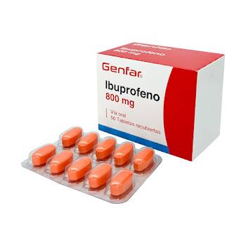 Fracción Ibuprofeno Genfar 800Mg Tabletas Caja X10Tab.  