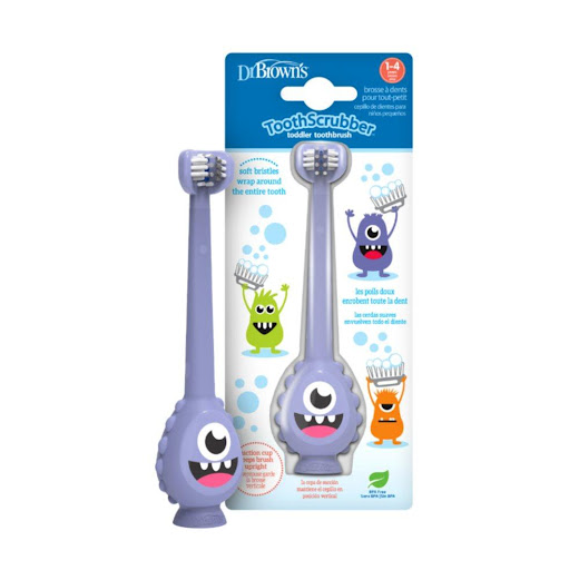 Cepillo de Dientes DR BROWNS ToothScrubber Mounstruo Dr Browns Animalitos x 1 Dale a los dientes blancos de tu pequeño el tratamiento estrella con el cepillo de dientes para niños pequeños Dr. Brown's ToothScrubber! 

El cabezal del cepillo de diseño único tiene cerdas suaves q