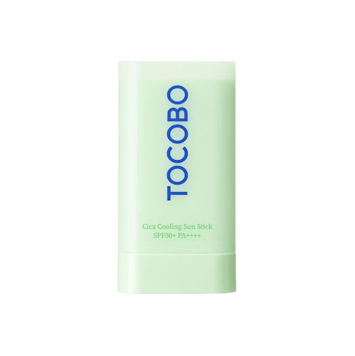 Protector solar en barra Cica Cooling Sun Stick de TOCOBO 19gr TOCOBO 18gr x 1 El protector solar con efecto cooling ideal para climas cálidos o pieles irritadas ya que ayuda a calmar y refrescar la piel sensible o irritada por brotes de acné o quemaduras solares. Su fórmula con