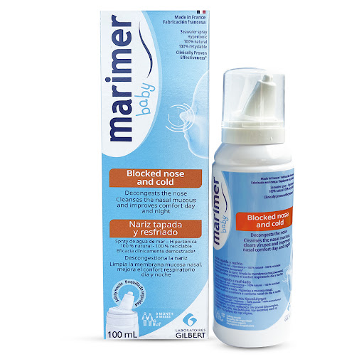 Marimer Baby Nariz Tapada Agua de Mar Spray Axon Frasco x 100 ml