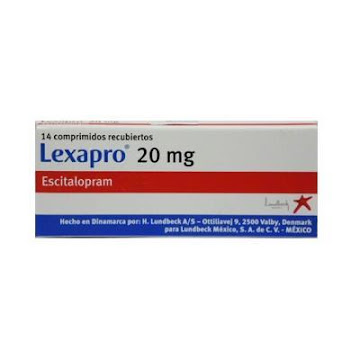 Lexapro Escitalopram 20 mg Suiphar Caja X 14 Comprimidos  