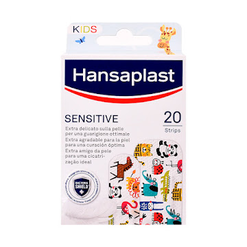 Curas Hansplast Sensitive Kids Caja x 20 und  