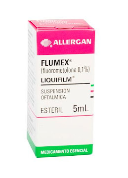 Flumex 0.1% Suspensión   Oftálmica Frasco X5ml. Allergan Fluorometolona  