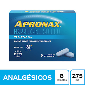 Apronax Naproxeno Sódico 275 mg Caja x 8 Tabletas  
