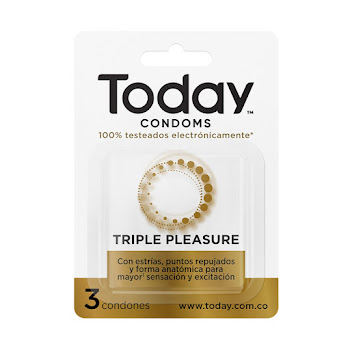 Condones Today Triple Pleasure X 3 unds​  